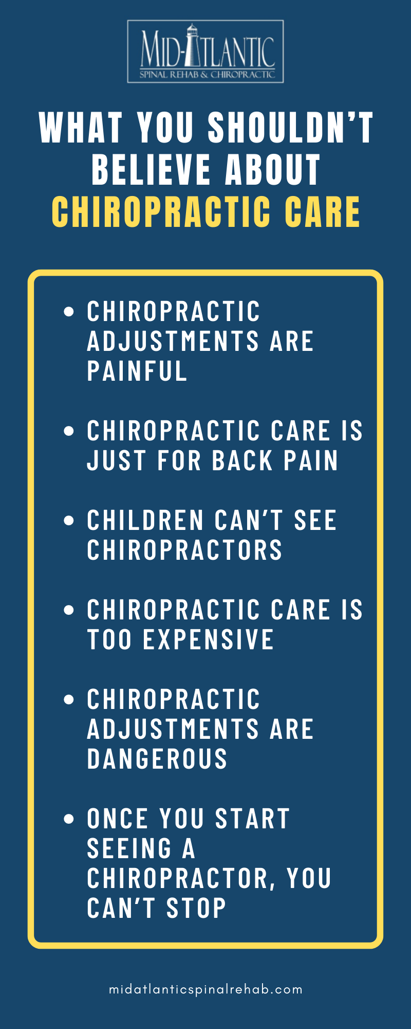 WHAT YOU SHOULDN’T BELIEVE ABOUT CHIROPRACTIC CARE