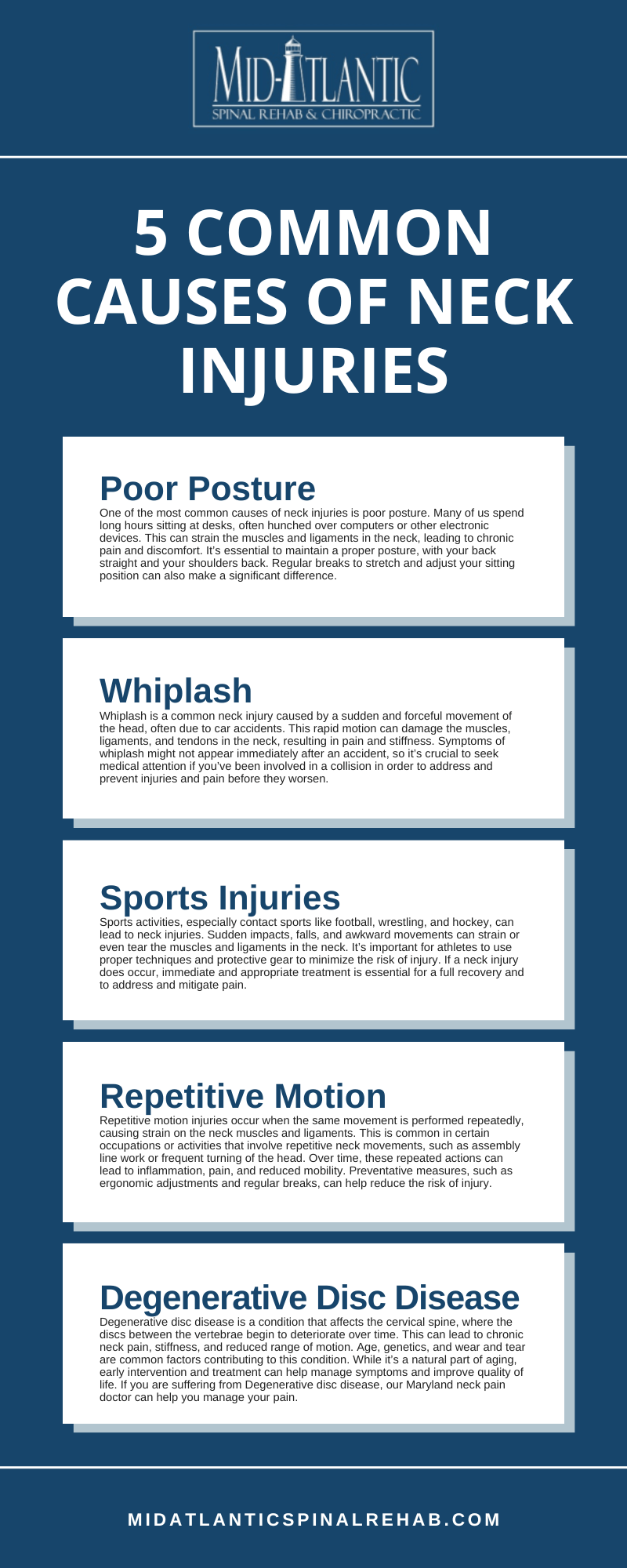 5 Common Causes Of Neck Injuries Infographic